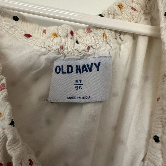 5/$10 Old Navy- Polka-Dot Ruffle-Tiered Crepe Dress for Toddler Girls 5T - Picture 5 of 8